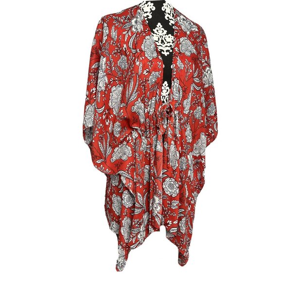 Umgee Medium Kimono Wrap Swimsuit Coverup Bathing - Picture 3 of 8